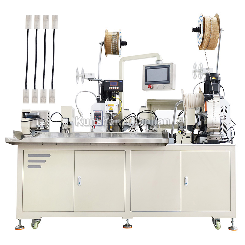 YH-CHTST01全自動(dòng)雙頭穿護(hù)套打端子機(jī)