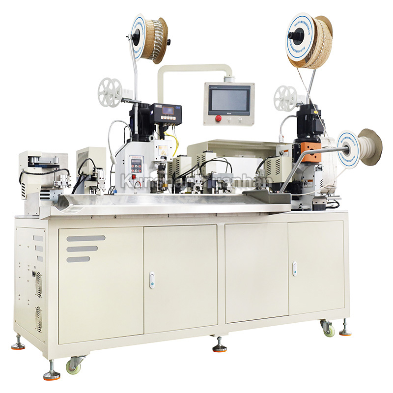 YH-CHTST01全自動(dòng)雙頭穿護(hù)套打端子機(jī)