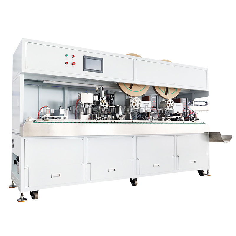 YH-SN007屏蔽線(xiàn)穿熱縮管鉚壓端子自動(dòng)機(jī)