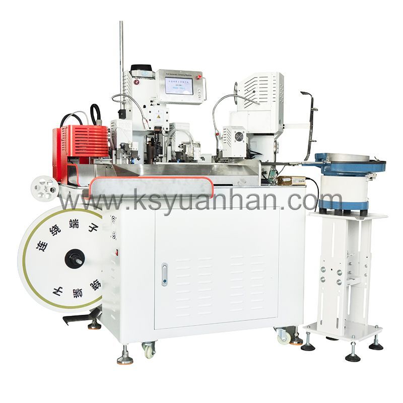 全自動一頭穿護套一頭穿熱縮管機YH-HTRS02