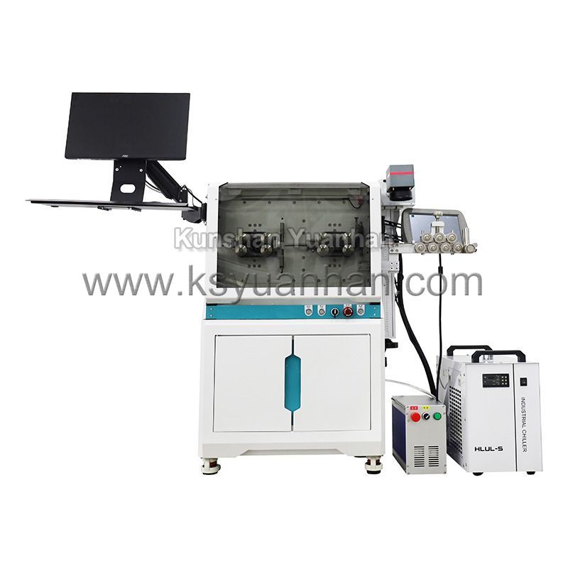 全自動(dòng)剝線激光打碼一體機(jī)YH-JG603