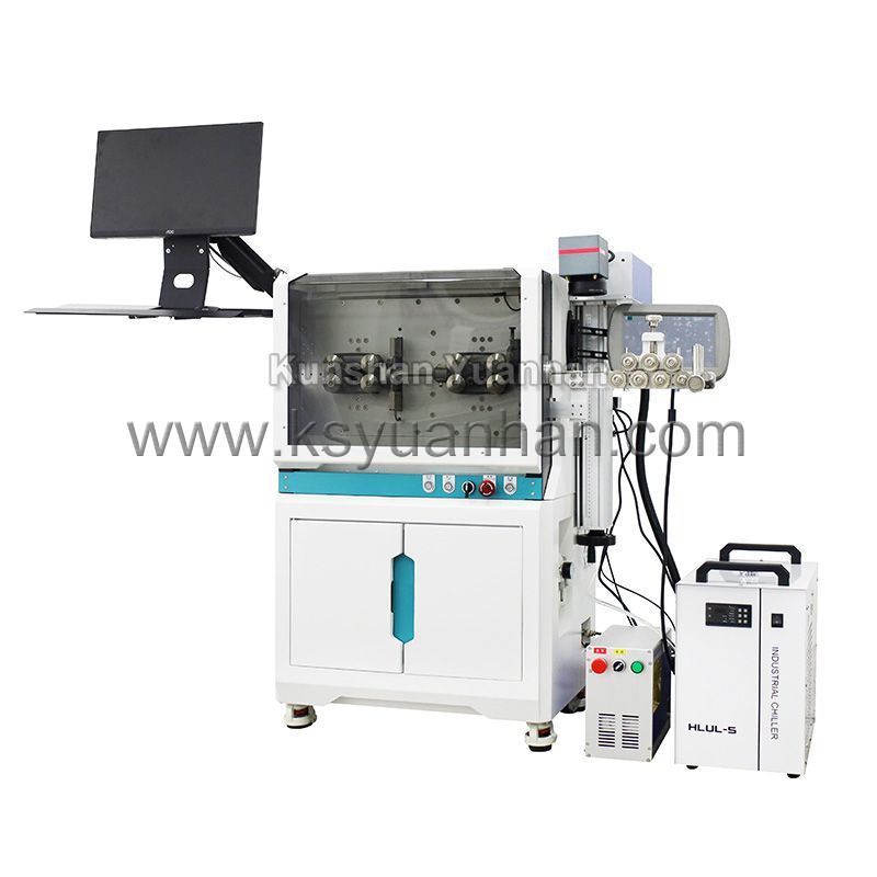 全自動(dòng)剝線激光打碼一體機(jī)YH-JG603